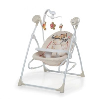 Wielofunkcyjny bujaczek Carillon Baby Tiger Foppapedretti - piaskowy